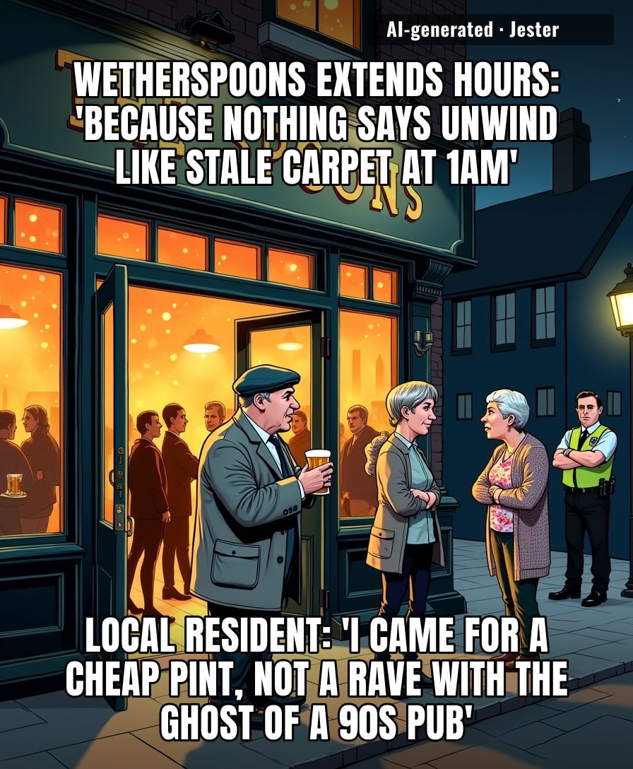Nothing says 'we care about the community' like letting the locals drink until the pigeons start their morning shift.