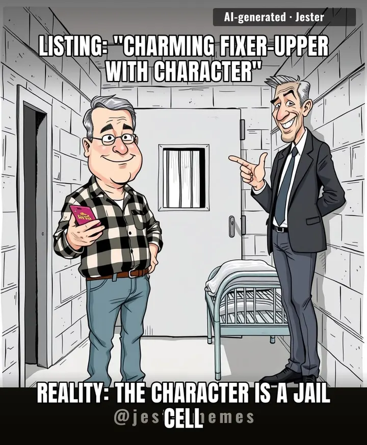 Finally, a home where the open floor plan comes with actual bars.