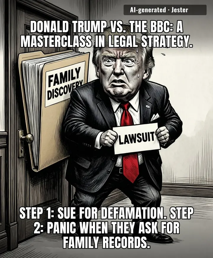 It is truly brave to sue an international news organisation for defamation, only to realize the legal discovery process will actually require your children to stop being 'private citizens' and start being witnesses.