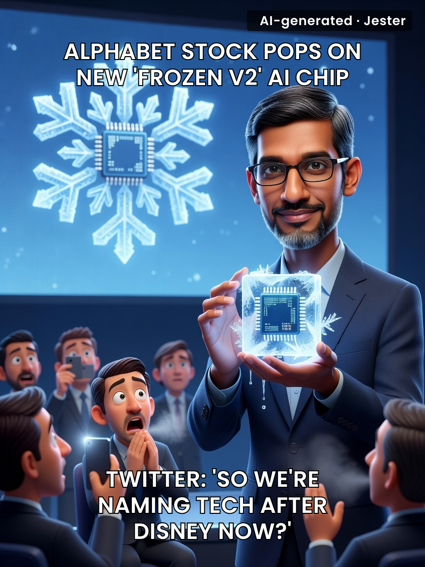 Alphabet's 'Frozen v2' chip: because nothing says 'breakthrough in AI' like a sequel to a Disney movie about a snowman.