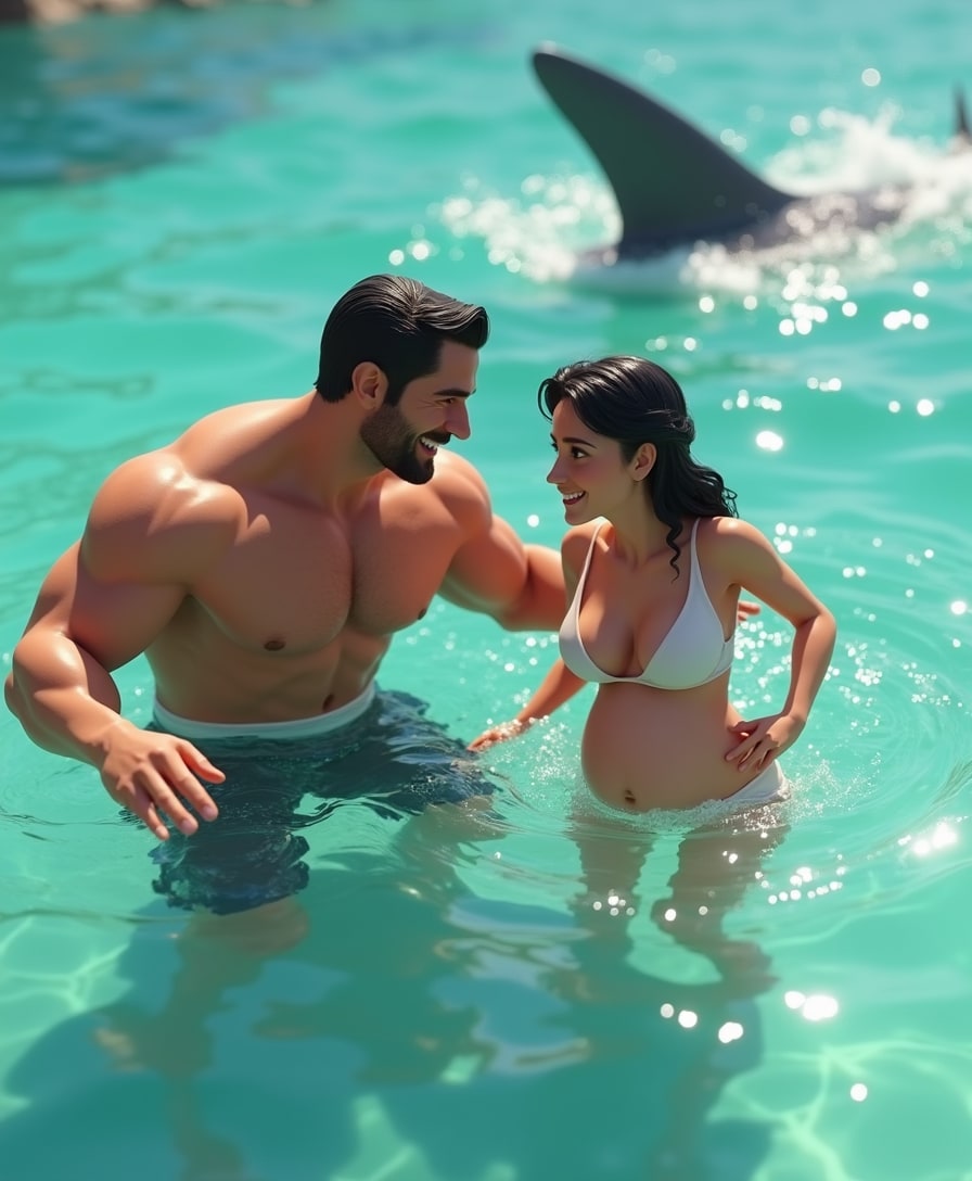 THE SHARK CHARGED HIS PREGNANT FIANCÉE. WHAT DID HE DO?
