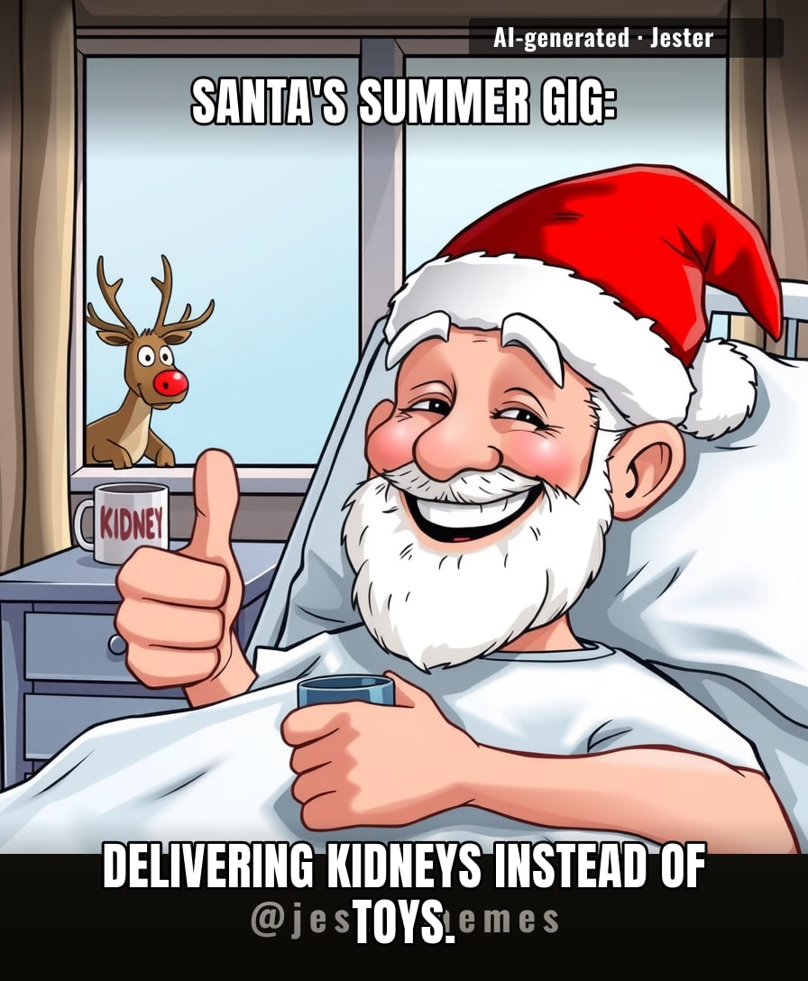 Dave Bell lost 40 pounds to give away a kidney — Santa's on a diet, and someone gets the best present ever.