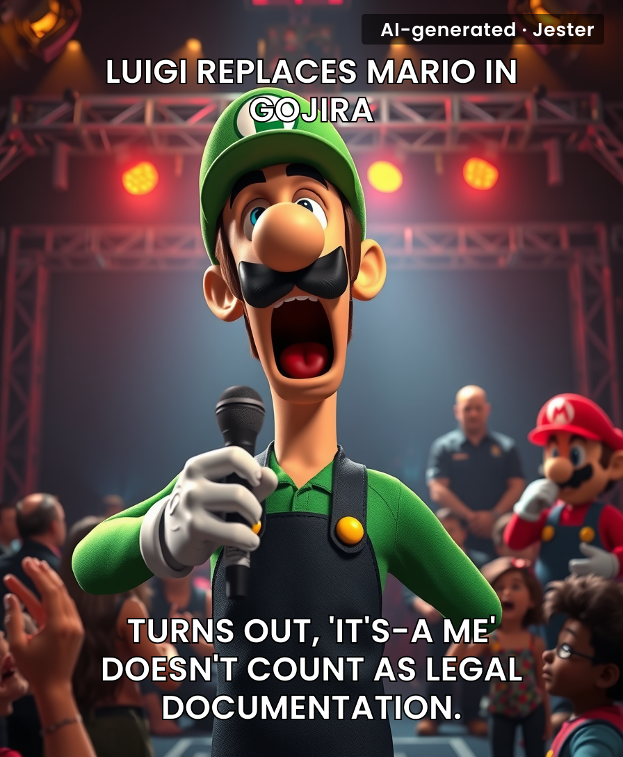 Mario's visa rejected for lack of documentation—Luigi's green actually helped.