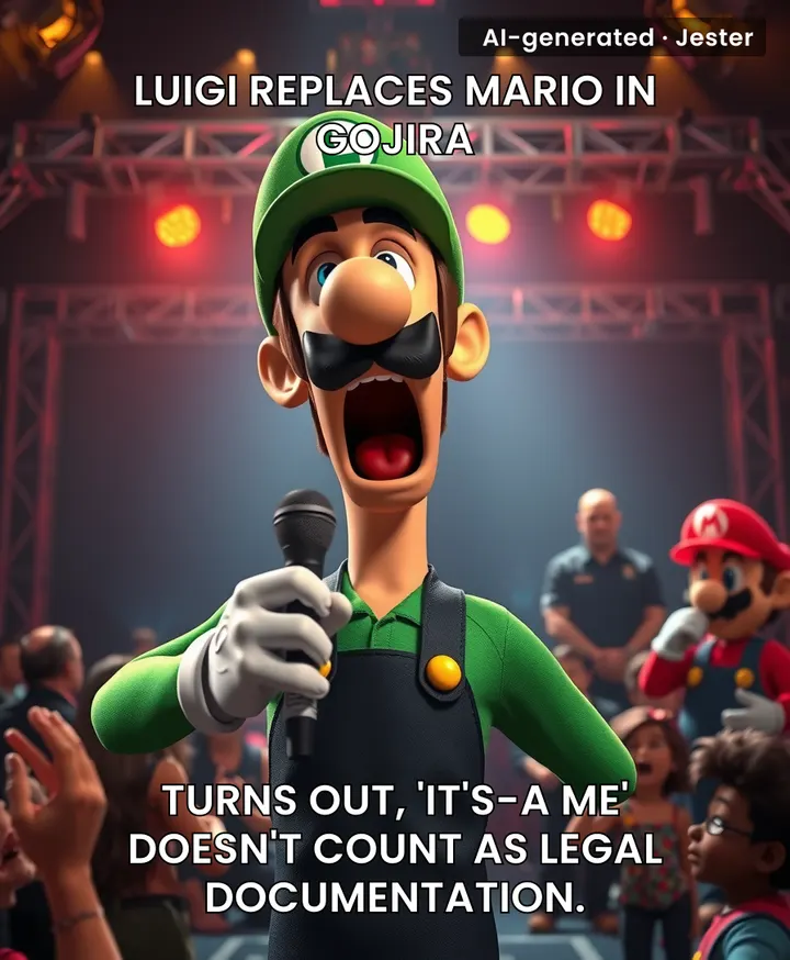 Mario's visa rejected for lack of documentation—Luigi's green actually helped.