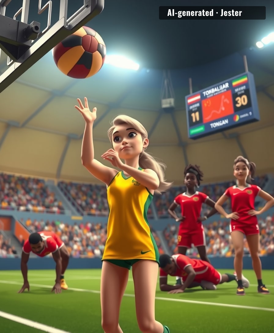 Tonga's netballers learned the hard way that 'having fun' and 'playing Australia' are mutually exclusive.