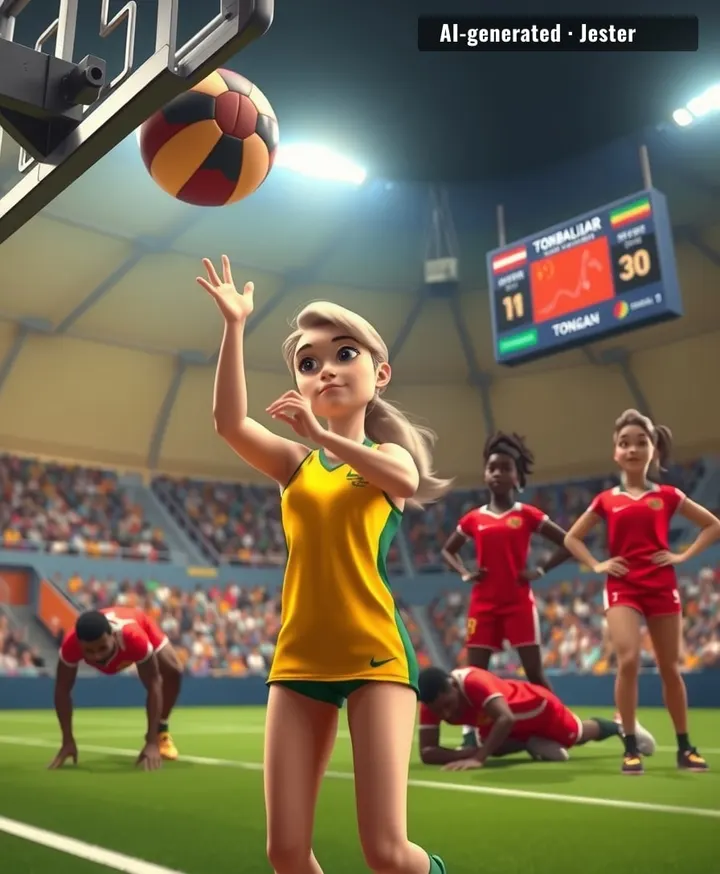 Tonga's netballers learned the hard way that 'having fun' and 'playing Australia' are mutually exclusive.