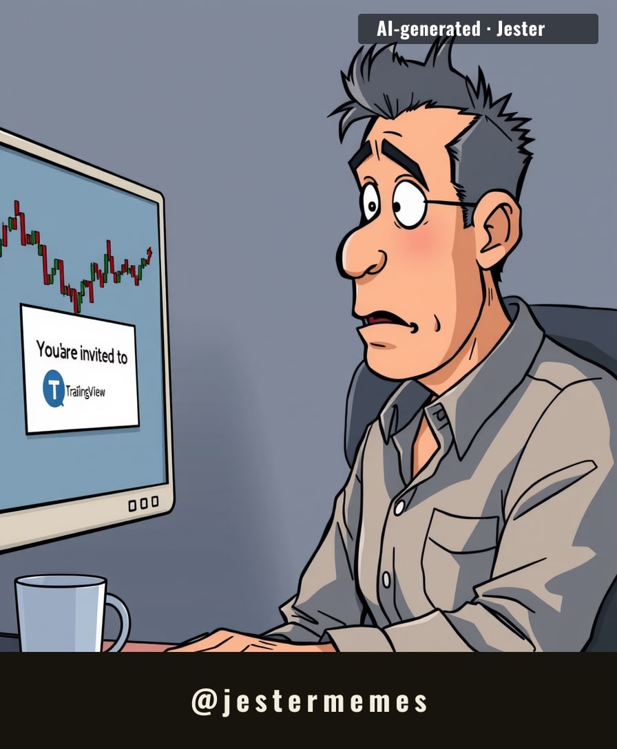 The trading platform's invite arrives as markets tumble, a bitter irony for investors.