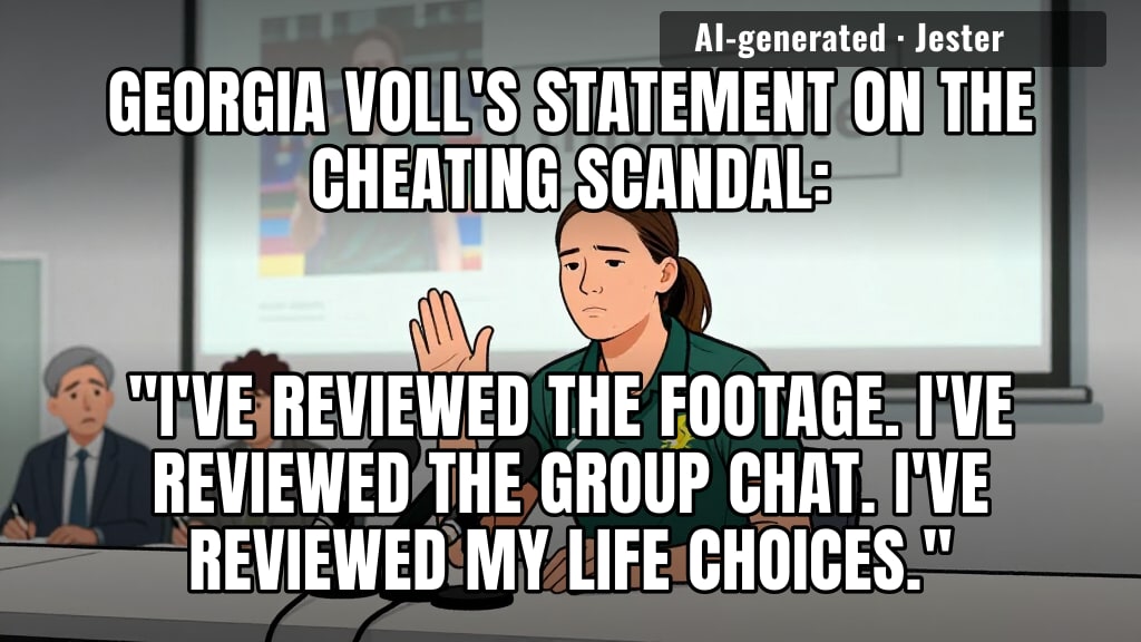 the only thing she's actually cheating on is her own press conference