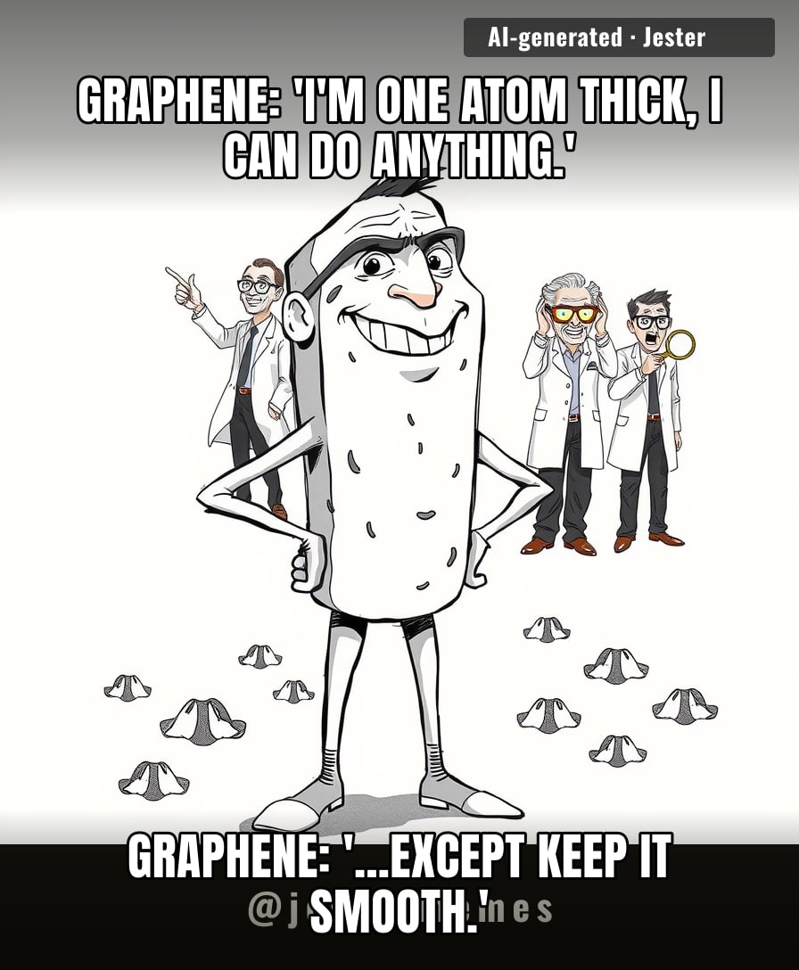 Scientists discover wrinkles make graphene work better. My forehead has been making that discovery for years.