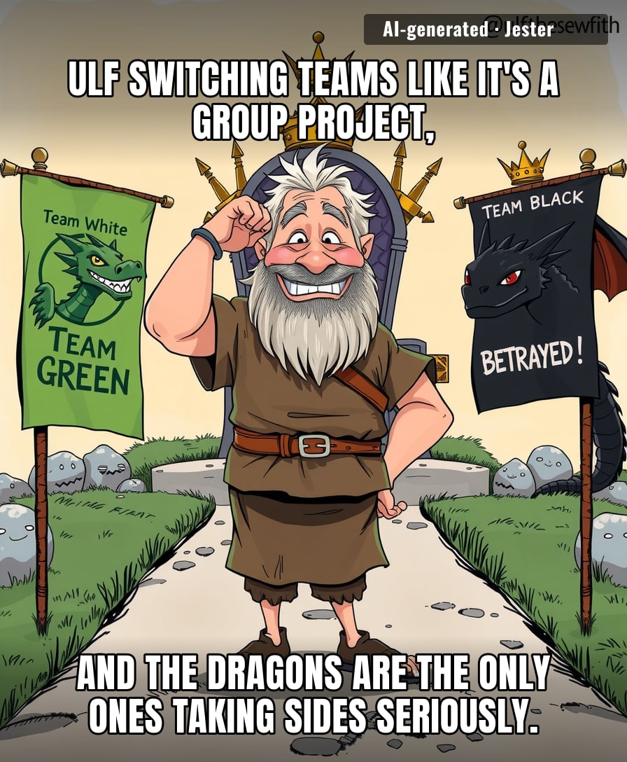 Ulf's loyalty is more fickle than my gym membership, and at least the gym doesn't have dragons.