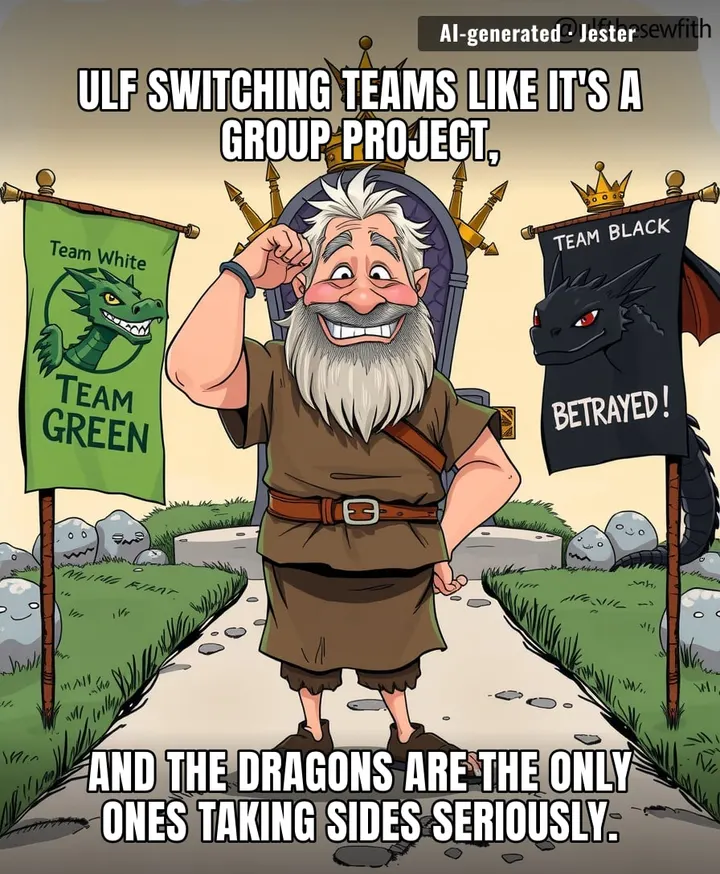 Ulf's loyalty is more fickle than my gym membership, and at least the gym doesn't have dragons.