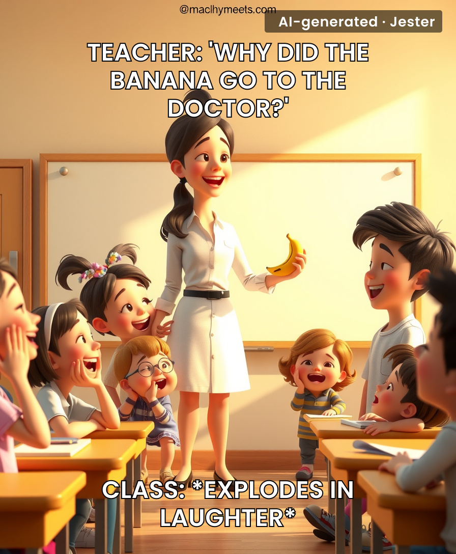 Nothing beats a classic fruit joke — and a room full of kids who agree it's the funniest thing ever.