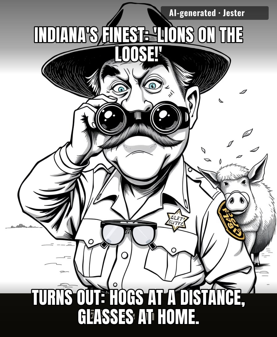 Indiana cops need to upgrade from donuts to eyeglasses.