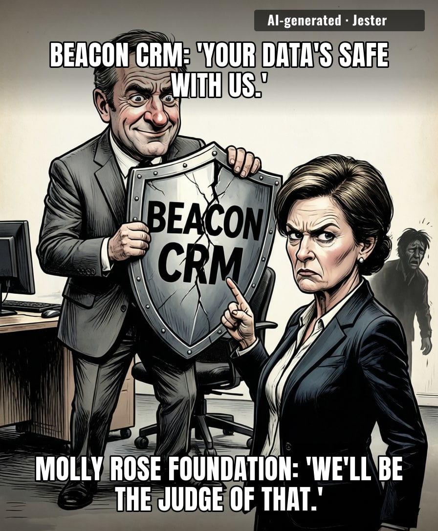The only thing more secure than the Molly Rose Foundation's data is their faith in CRM vendors, and that's gone too.