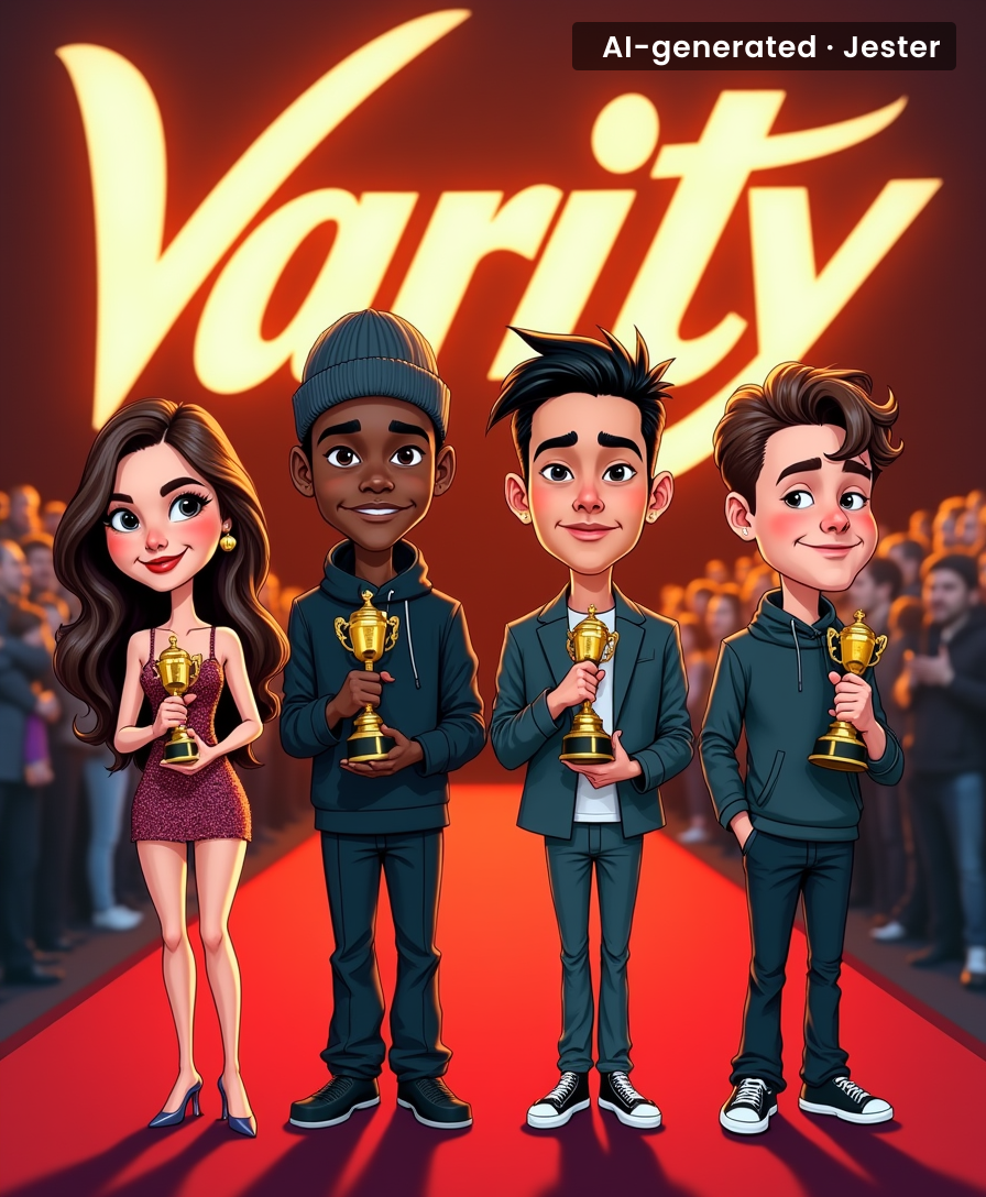 Nothing says 'Power of Young Hollywood' like a lineup that makes you Google four names.