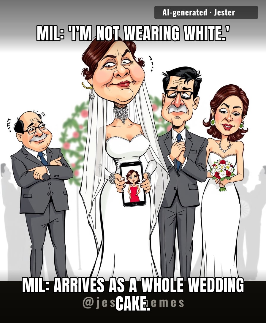 The only thing she'll remember from the ceremony is how the photographer framed her out of every shot.