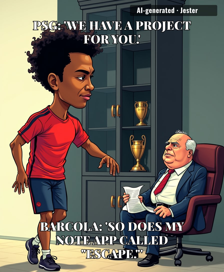 Barcola: the first PSG player to realize the 'project' is just a PowerPoint from 2017.
