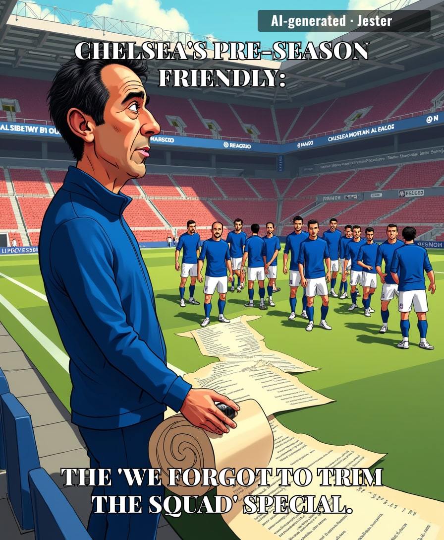 Chelsea's pre-season is less a football match and more a LinkedIn meet-and-greet for their 80-man squad.