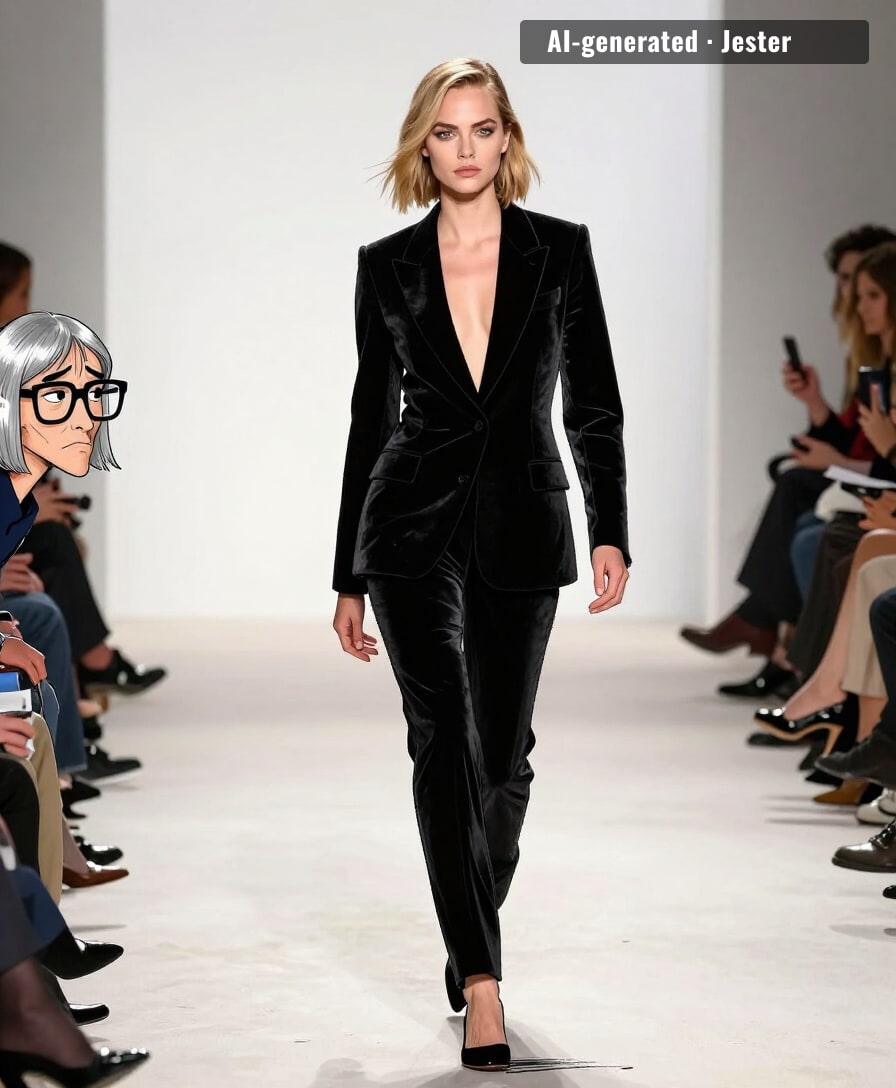 the shirtless blazer: for when the outfit is fine but the résumé isn't