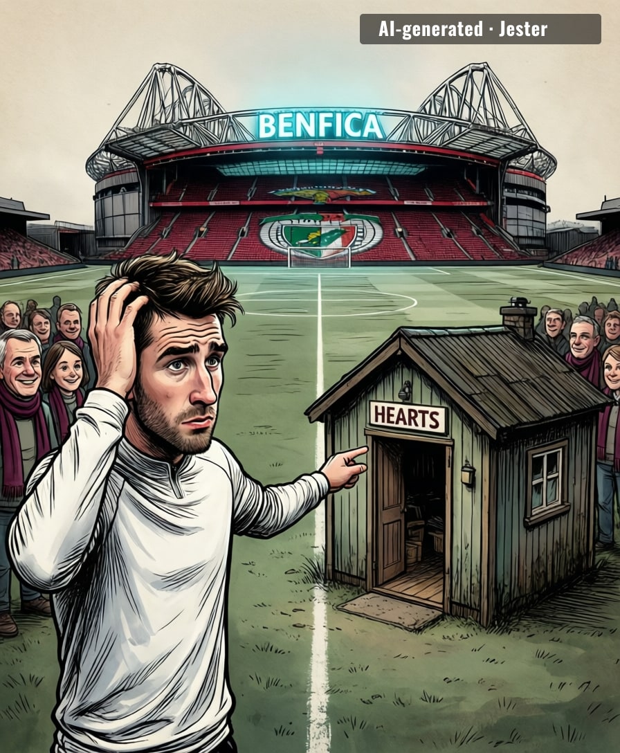 Josh McPake's career arc: Benfica debut to Hearts negotiations — the footballing equivalent of going from a Michelin-starred restaurant to your local kebab shop and loving it.
