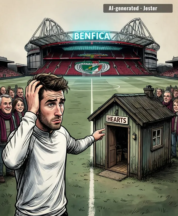 Josh McPake's career arc: Benfica debut to Hearts negotiations — the footballing equivalent of going from a Michelin-starred restaurant to your local kebab shop and loving it.