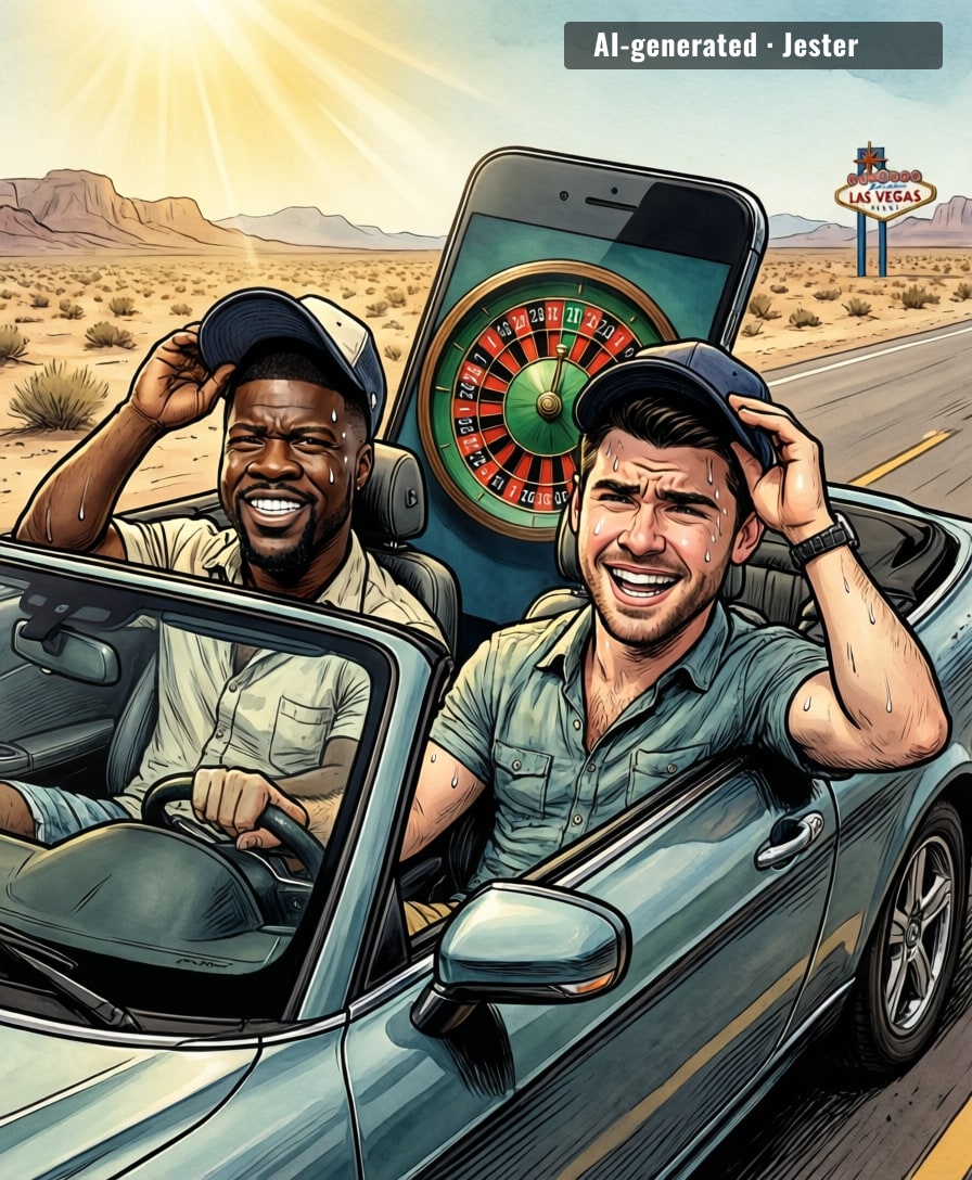 DraftKings paid $69.5M to show you two celebrities in a hot car so you'll forget they're just a casino with a better logo.
