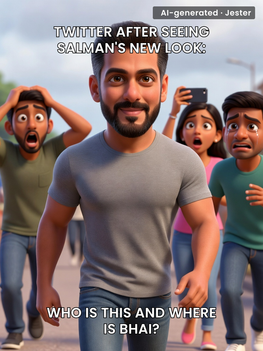 Salman's new look is the universe's way of saying even the Tiger needs a nap sometimes.