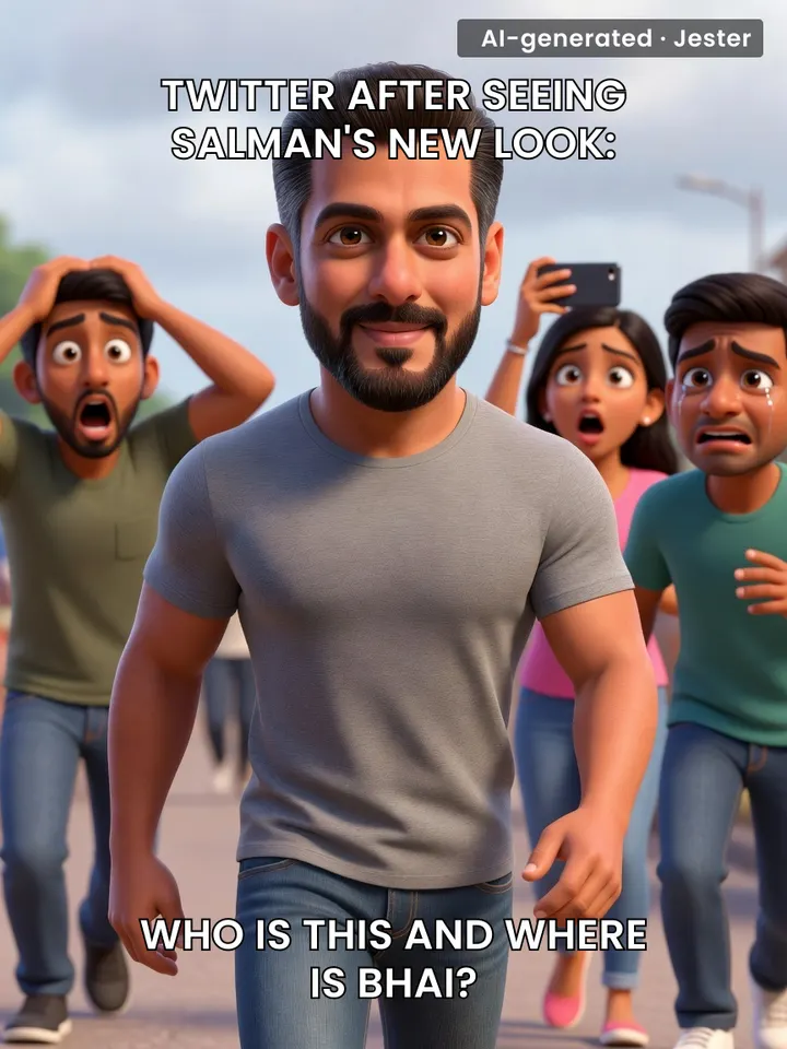 Salman's new look is the universe's way of saying even the Tiger needs a nap sometimes.