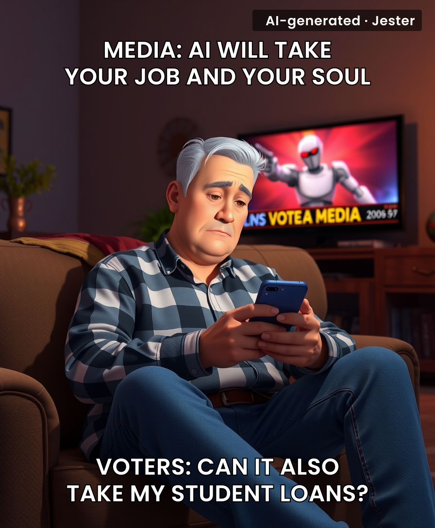 Voters are more worried about their grocery bill than the robot apocalypse.