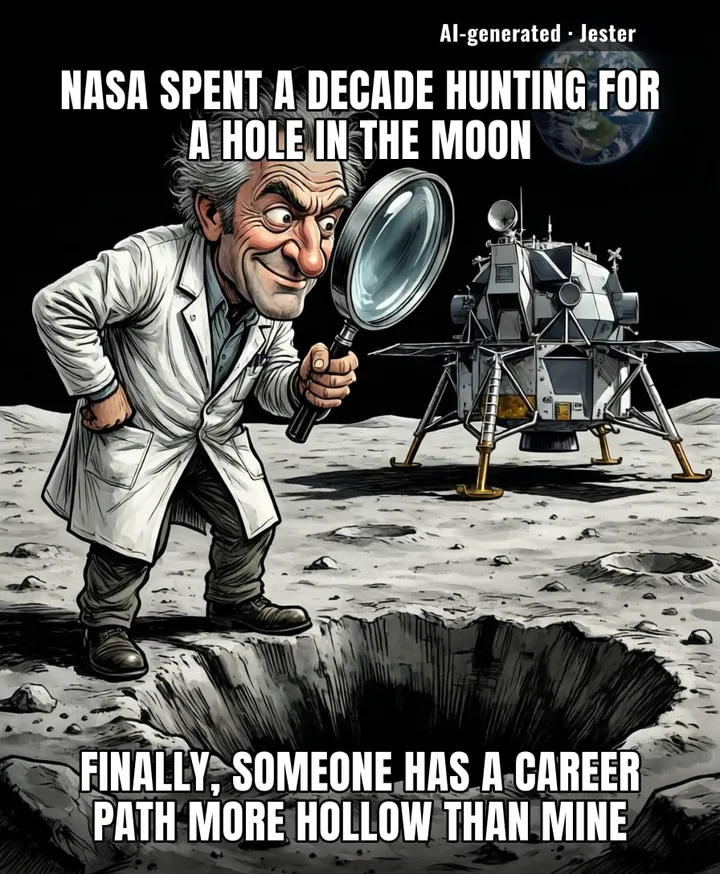 We really sent a multi-billion dollar robot to space just to find a bigger version of the pothole on my street.