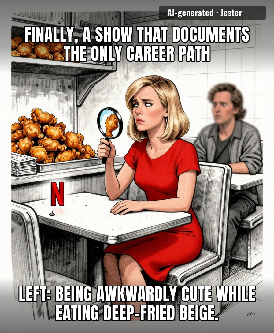 Netflix paying millions to watch people flirt over hot wings is the ultimate 'I should have just been a YouTube girlie' moment.