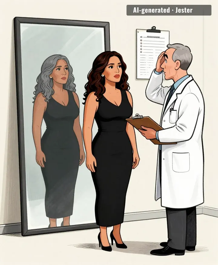the doctor's diagnosis: she's aging in reverse and there's no cure