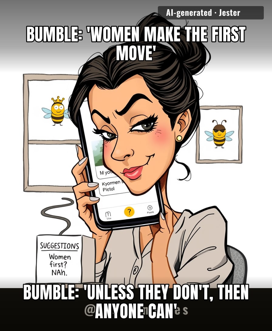 Bumble just turned 'women-first' into a polite suggestion, which is how my gym membership works — technically a rule, practically a joke.