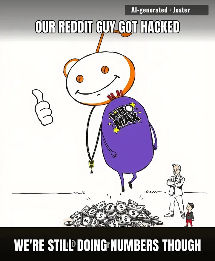 Step 1: get hacked. Step 2: ??? Step 3: ad revenue.