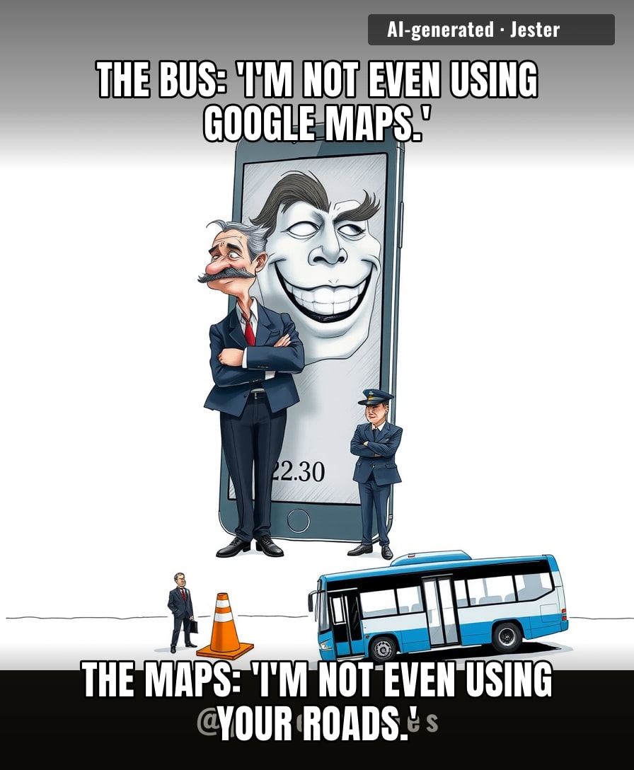9 buses stuck. 6,000 euros. 0 buses using the app. the math is mathing.