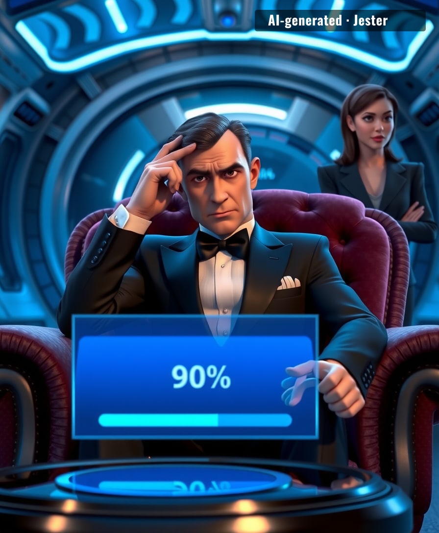 Nothing says 'licensed to kill' like impatiently waiting for a progress bar to hit 100%.