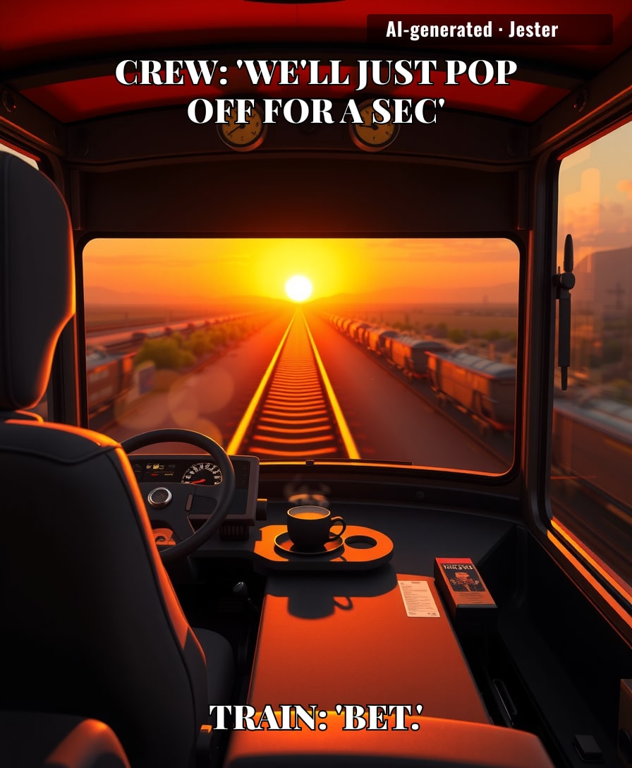 The only thing with more autonomy than this coal train is a South Park episode about self-driving cars.