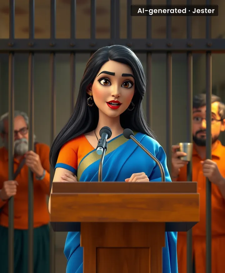 The only person who thinks prison inmates make good character witnesses is a Bollywood wife.