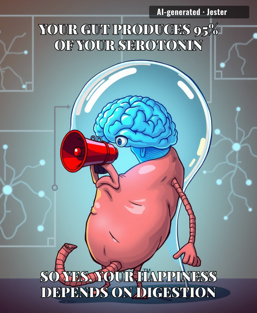 Your gut has 500 million neurons — more than your spinal cord — so when it 'speaks', your brain listens.