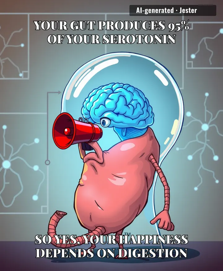 Your gut has 500 million neurons — more than your spinal cord — so when it 'speaks', your brain listens.