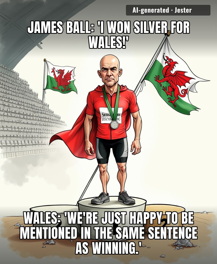 James Ball's silver medal has officially earned Wales more silver than their rugby team in the last decade.