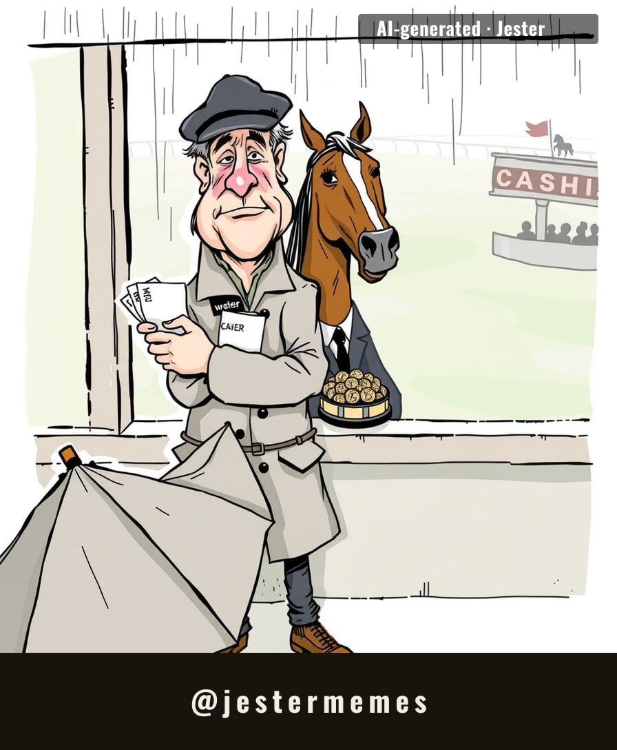 22/1 on a horse I've never seen, in a town I've never been to. finally, a financial plan.