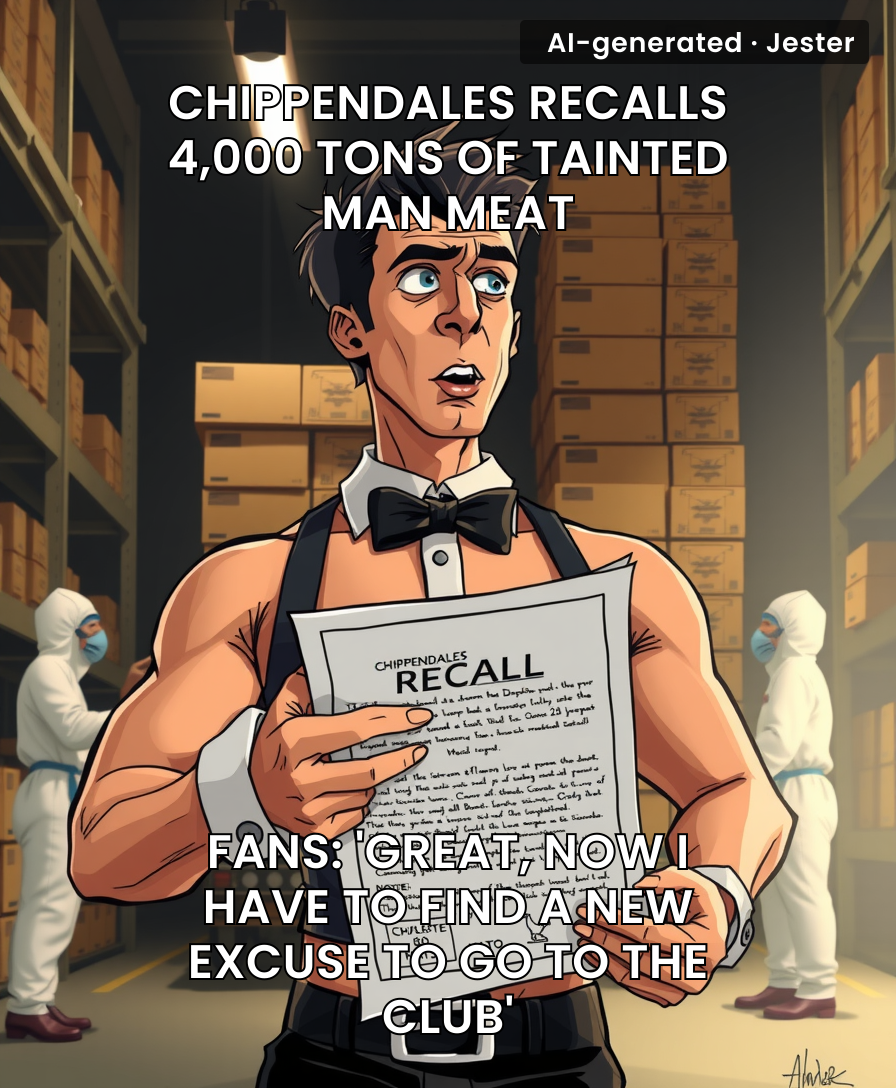 Chippendales recalls man meat — and suddenly every bachelor party planner is in crisis mode.