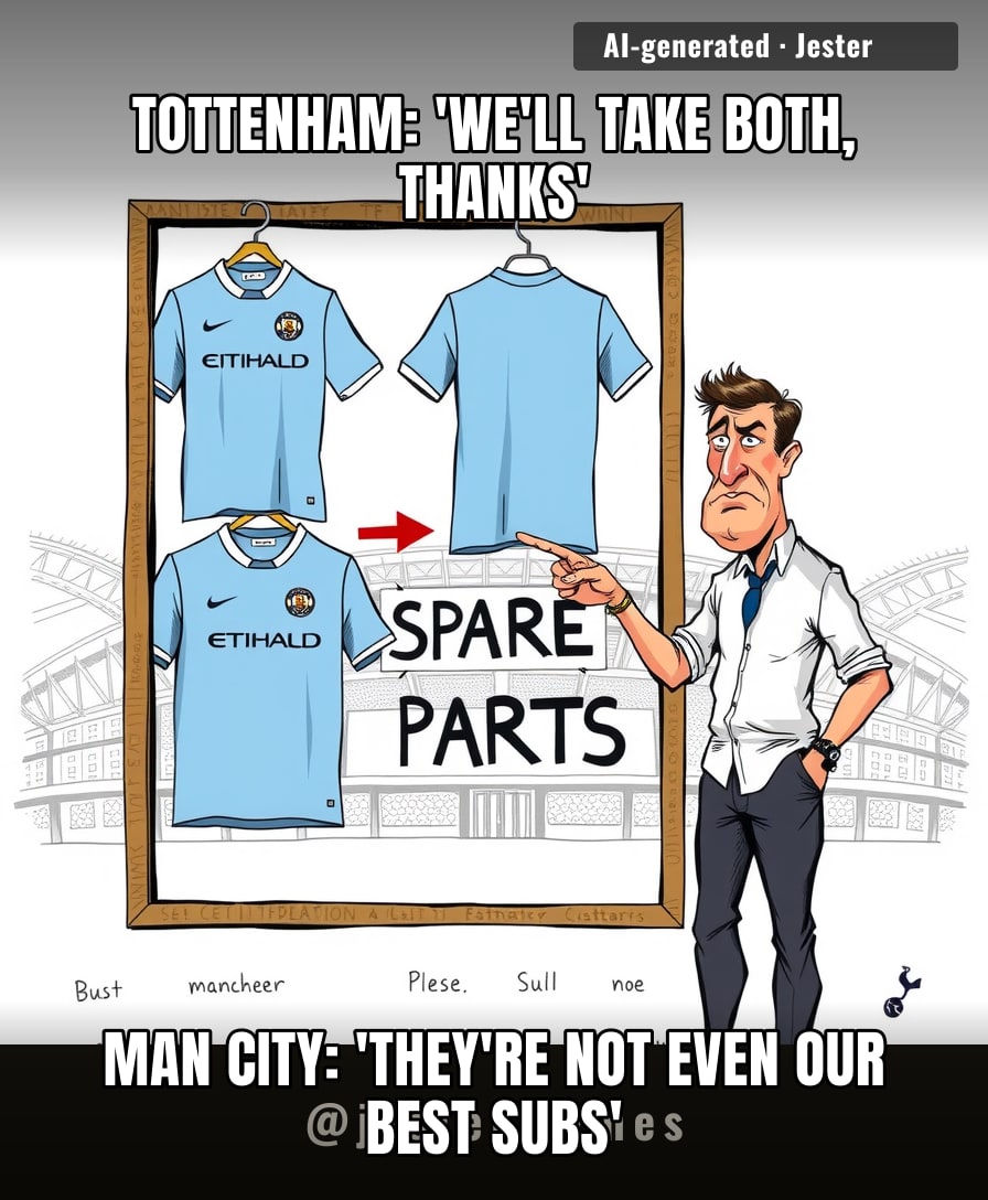 Tottenham's transfer strategy is just assembling a Frankenstein team from other clubs' spare parts — at this rate they'll need a defibrillator on the bench.