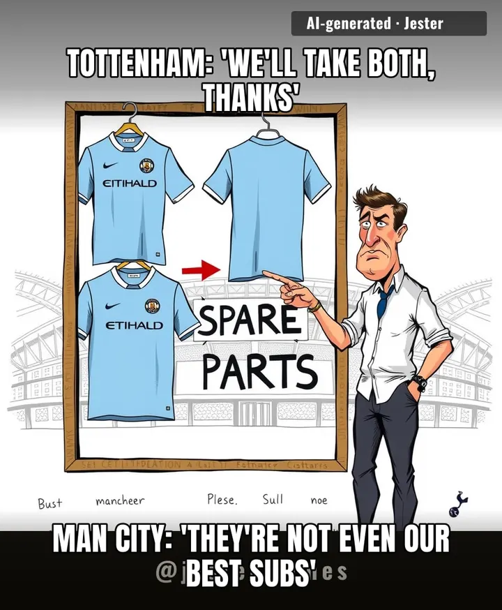 Tottenham's transfer strategy is just assembling a Frankenstein team from other clubs' spare parts — at this rate they'll need a defibrillator on the bench.
