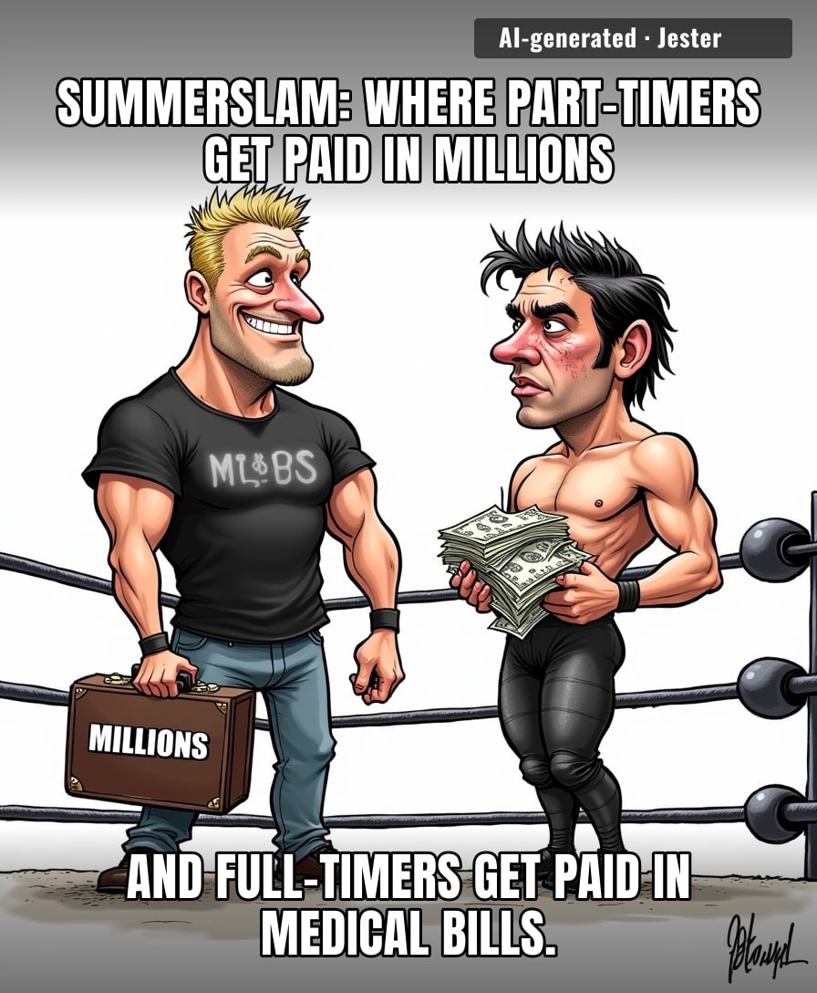 Brock Lesnar's agent bills by the suplex, while Cody Rhodes' chiropractor bills by the hour — one of them is retiring rich.