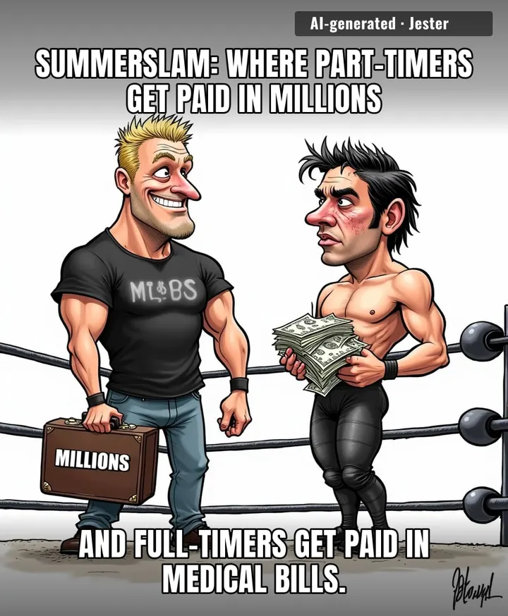 Brock Lesnar's agent bills by the suplex, while Cody Rhodes' chiropractor bills by the hour — one of them is retiring rich.