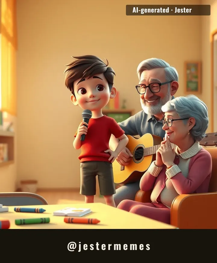 Stone's teacher survived four decades of tiny humans, but one six-year-old with a guitar brought her to tears.