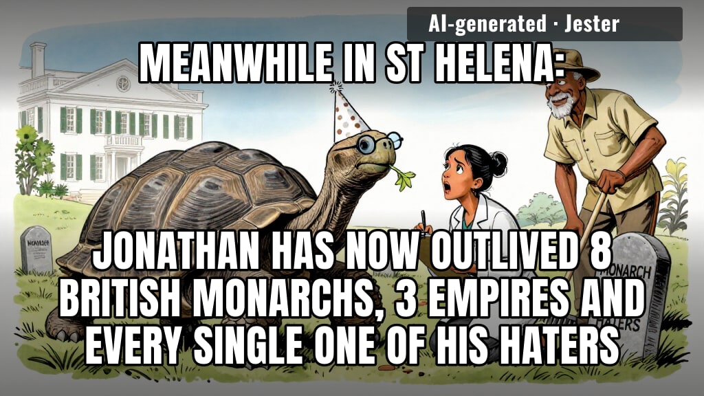 194 years old and the tortoise still has better cellular function than I do at 11pm on a Tuesday.