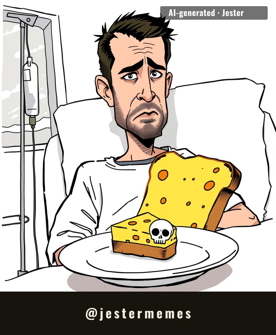 Jamie O'Hara survived Premier League defenses only to be taken out by a dairy-based snack.